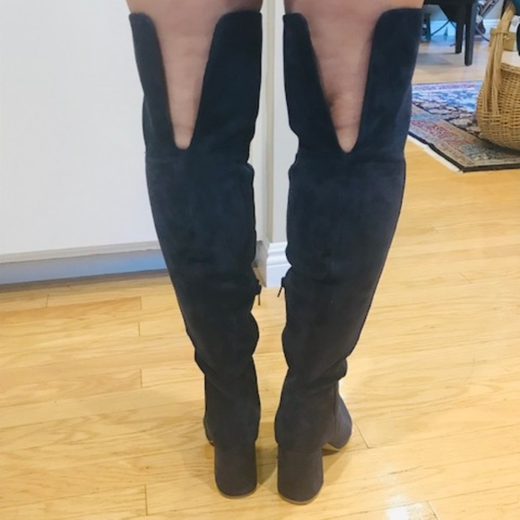 NWOT Neiman Marcus Over the Knee Suede Boots - 7M - Picture 2 of 7